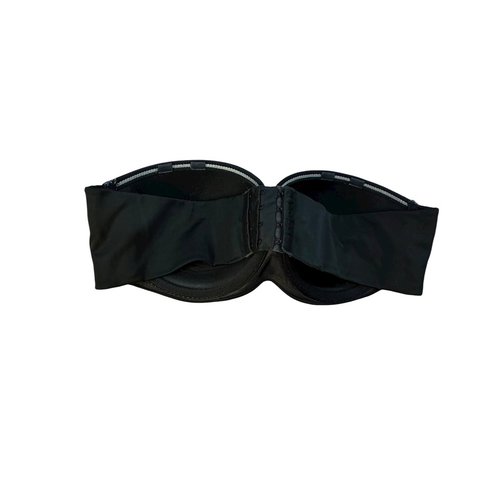 Cacique Black Strapless Push Up Bra Size 38C - Picture 3 of 5